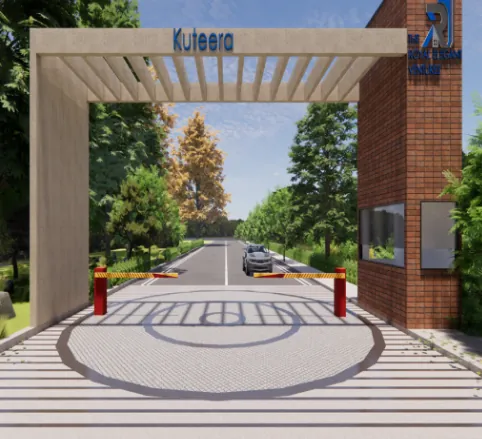 Kuteera layout entrance arch